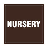 Square Nursery Sign with Adhesive Tape, Mounts On Any Surface, Weather Resistant