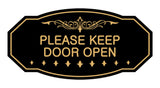 Victorian Please Keep Door Open Wall or Door Sign