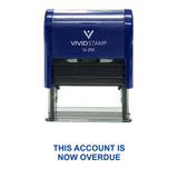 Blue THIS ACCOUNT IS NOW OVERDUE Self Inking Rubber Stamp