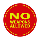 Signs ByLITA Circle No Weapons Allowed Sign