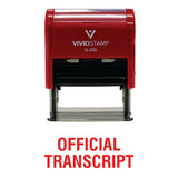 Official Transcript Self Inking Rubber Stamp