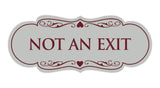 Signs ByLITA Designer Not An Exit Sign