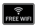 Signs ByLITA Classic Framed Free Wifi Sign