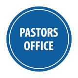 Signs ByLITA Circle Pastors Office Sign