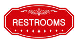 Victorian Restrooms Sign