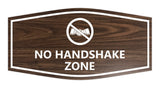 Signs ByLITA Fancy No Handshake Zone Sign