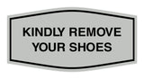 Signs ByLITA Fancy Kindly Remove Your Shoes Sign