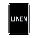 Portrait Round Linen Sign