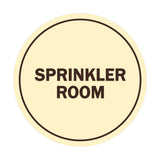 Signs ByLITA Circle Sprinkler Room Sign