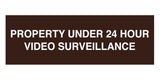 Signs ByLITA Basic Property 24 Hour Video Under Surveillance Sign