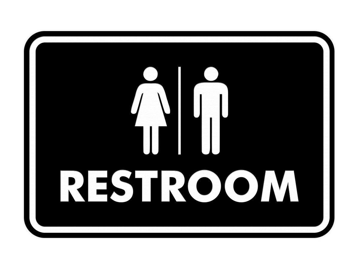 Signs ByLITA Classic All Gender Restroom Sign