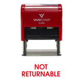 Red Not Returnable Office Self Inking Rubber Stamp