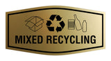 Fancy Mixed Recycling Wall or Door Sign