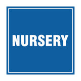 Square Nursery Sign with Adhesive Tape, Mounts On Any Surface, Weather Resistant