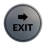 Signs ByLITA Circle Exit-Right Sign