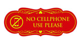 Signs ByLITA Designer No Cellphone Use please Sign