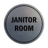 Signs ByLITA Circle Janitor Room Sign