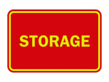 Red / Yellow Signs ByLITA Classic Framed Storage Sign