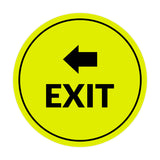 Signs ByLITA Circle Exit-Left Sign