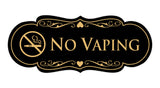 Signs ByLITA Designer No Vaping Sign