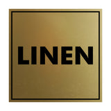 Signs ByLITA Square Linen Sign with Adhesive Tape, Mounts On Any Surface