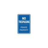 Signs ByLITA Portrait Round no trespassing private property Sign