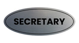 Signs ByLITA Oval Secretary Sign