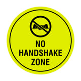 Circle No Handshake Zone Sign