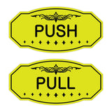 Victorian Push Pull Sign Set