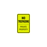 Signs ByLITA Portrait Round no trespassing private property Sign