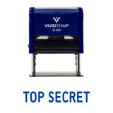 Blue TOP SECRET Self Inking Rubber Stamp