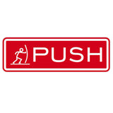 Fun Horizontal Push Pull Door Sign