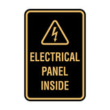 Portrait Round Electrical Panel Inside Sign