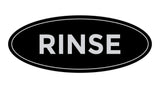 Oval Rinse Sign