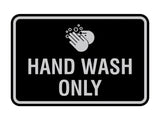 Signs ByLITA Classic Framed Hand Wash Only Sign