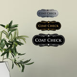 Signs ByLITA Designer Coat Check Sign