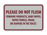 Signs ByLITA Classic Framed Please Do Not Flush Etiquette