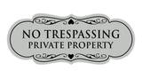 Signs ByLITA Designer No Trespassing Private Property Sign