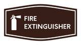 Signs ByLITA Fancy Fire Extinguisher Sign with Adhesive Tape, Mounts On Any Surface, Weather Resistant, Indoor/Outdoor Use