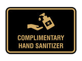 Classic Frame Complimentary Hand Sanitizer Sign