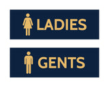 Signs ByLITA Basic Ladies and Gents Sign Set