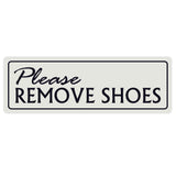 Basic PLEASE REMOVE SHOES Wall Door Sign