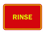 Signs ByLITA Classic Framed Rinse Sign