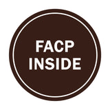 Signs ByLITA Circle FACP Inside Sign