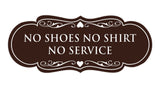 Signs ByLITA Designer No Shoes No Shirt No Service Sign