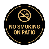 Signs ByLITA Circle No Smoking on Patio Sign