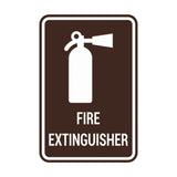 Portrait Round Fire Extinguisher Sign