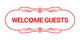 Designer Welcome Guests Wall or Door Sign