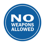 Signs ByLITA Circle No Weapons Allowed Sign