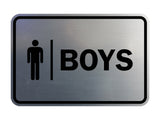 Signs ByLITA Classic Boys (male bathroom icon) Sign